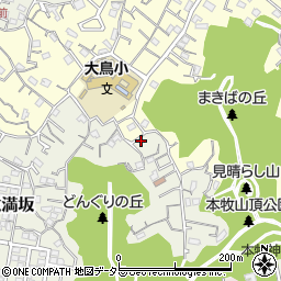 神奈川県横浜市中区本牧満坂3周辺の地図