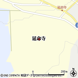 鳥取県八頭郡八頭町延命寺周辺の地図