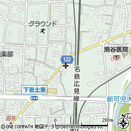 岐阜県可児市下恵土291周辺の地図