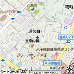 鳥取県米子市道笑町1丁目59周辺の地図