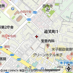 鳥取県米子市道笑町1丁目1周辺の地図