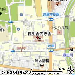 千葉県出先機関　総務部茂原県税事務所周辺の地図