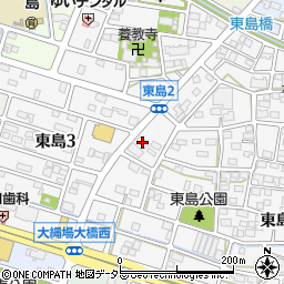セブンイレブン岐阜東島２丁目店周辺の地図