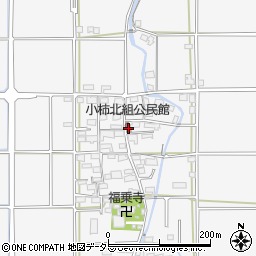 小柿北組公民館周辺の地図