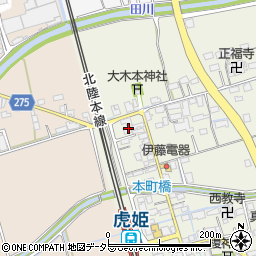 滋賀県長浜市本町周辺の地図