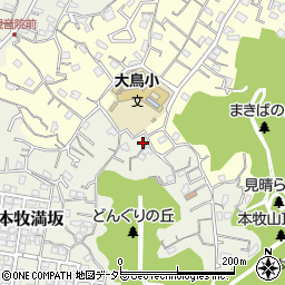 神奈川県横浜市中区本牧満坂132周辺の地図
