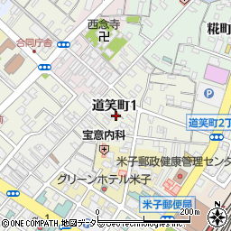 鳥取県米子市道笑町1丁目56周辺の地図