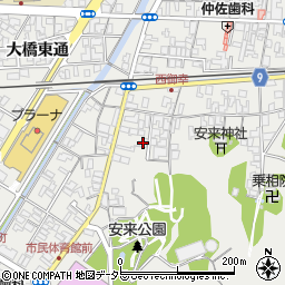 島根県安来市安来町1374周辺の地図
