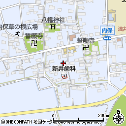 滋賀県長浜市内保町1386周辺の地図