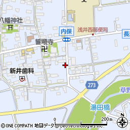 滋賀県長浜市内保町1127周辺の地図
