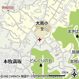 神奈川県横浜市中区本牧満坂135周辺の地図
