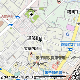 鳥取県米子市道笑町1丁目42周辺の地図