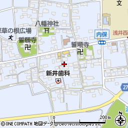 滋賀県長浜市内保町1408周辺の地図