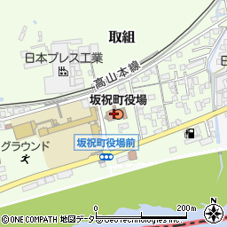 坂祝町役場　福祉課周辺の地図