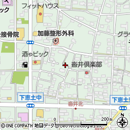 岐阜県可児市下恵土周辺の地図