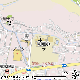米子市立明道小学校周辺の地図