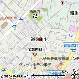 鳥取県米子市道笑町1丁目48周辺の地図