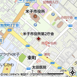 米子市役所　文化観光局ねんりんピック推進課企画運営担当周辺の地図