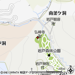 弘峰寺周辺の地図