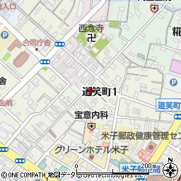 鳥取県米子市道笑町1丁目57周辺の地図