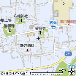 滋賀県長浜市内保町1412周辺の地図