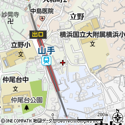 神奈川県横浜市中区立野67-6周辺の地図