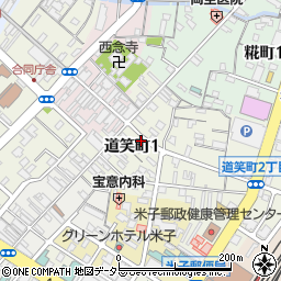 鳥取県米子市道笑町1丁目39周辺の地図