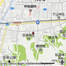 島根県安来市安来町1405周辺の地図