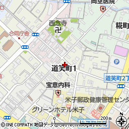 鳥取県米子市道笑町1丁目45周辺の地図