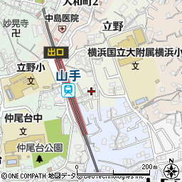 神奈川県横浜市中区立野67周辺の地図
