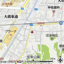 島根県安来市安来町1373周辺の地図