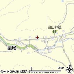 鳥取県倉吉市栗尾周辺の地図