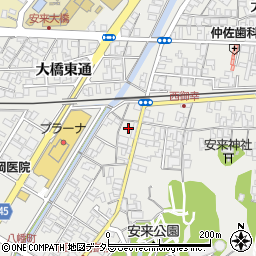 島根県安来市安来町1197周辺の地図
