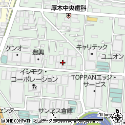 神奈川県厚木市岡田2丁目16周辺の地図