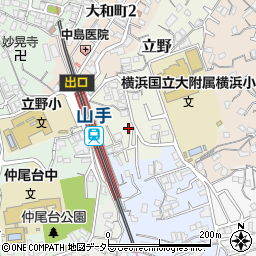 神奈川県横浜市中区立野67-9周辺の地図