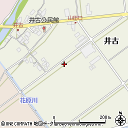 鳥取県八頭町（八頭郡）井古周辺の地図