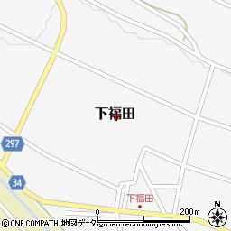 鳥取県倉吉市下福田周辺の地図