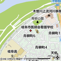 岐阜県岐阜市青柳町周辺の地図