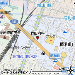 竹田内科周辺の地図