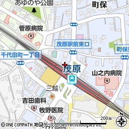 千葉銀行茂原東支店 ＡＴＭ周辺の地図