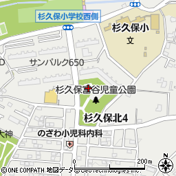 神奈川県海老名市杉久保北周辺の地図