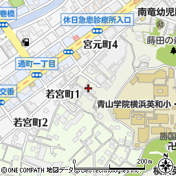 神奈川県横浜市南区蒔田町西周辺の地図