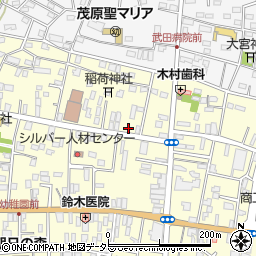メナード化粧品茂原昌平町代行店周辺の地図
