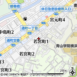 神奈川県横浜市南区若宮町1丁目3周辺の地図