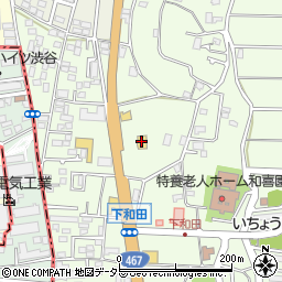 マクドナルド大和下和田店周辺の地図
