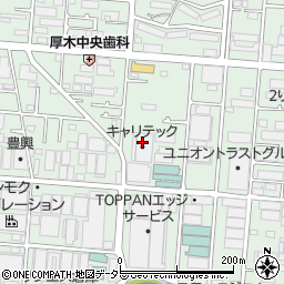 神奈川県厚木市岡田2丁目周辺の地図