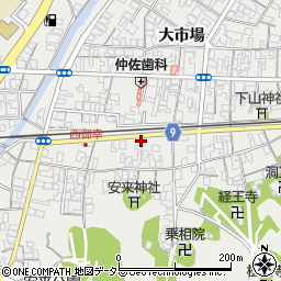 島根県安来市安来町1619-3周辺の地図