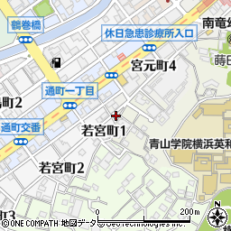 神奈川県横浜市南区宮元町4丁目105周辺の地図