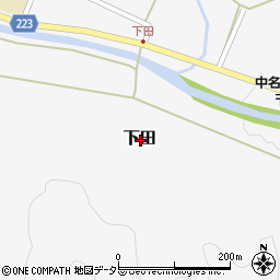 福井県小浜市下田周辺の地図