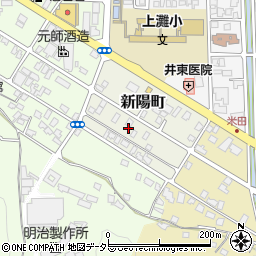 鳥取県倉吉市新陽町周辺の地図
